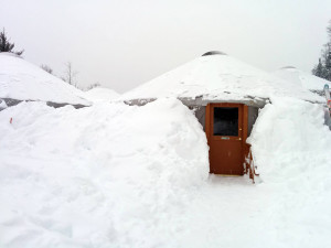 Buried yurt at Mount Bohemia